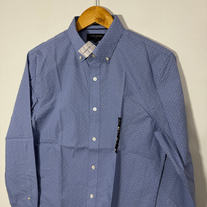 BANANA REPUBLIC SLIM FIT NON IRON BUTTON DOWN CASUAL COTTON SHIRT BRAND NEW
