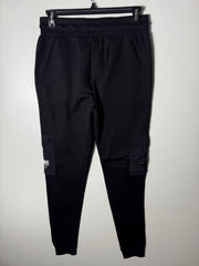 BRAVE SOUL LONDON SKINNY FIT CARGO FLEECE TROUSER BRAND NEW BLACK COLOUR
