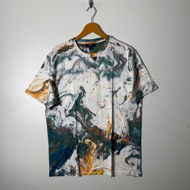 SMOG REGULAR FIT PRINTED COTTON TSHIRT