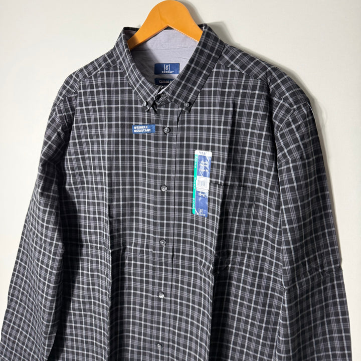 GEORGE CLASSIC FIT BUTTON DOWN CASUAL COTTON SHIRT BRAND NEW