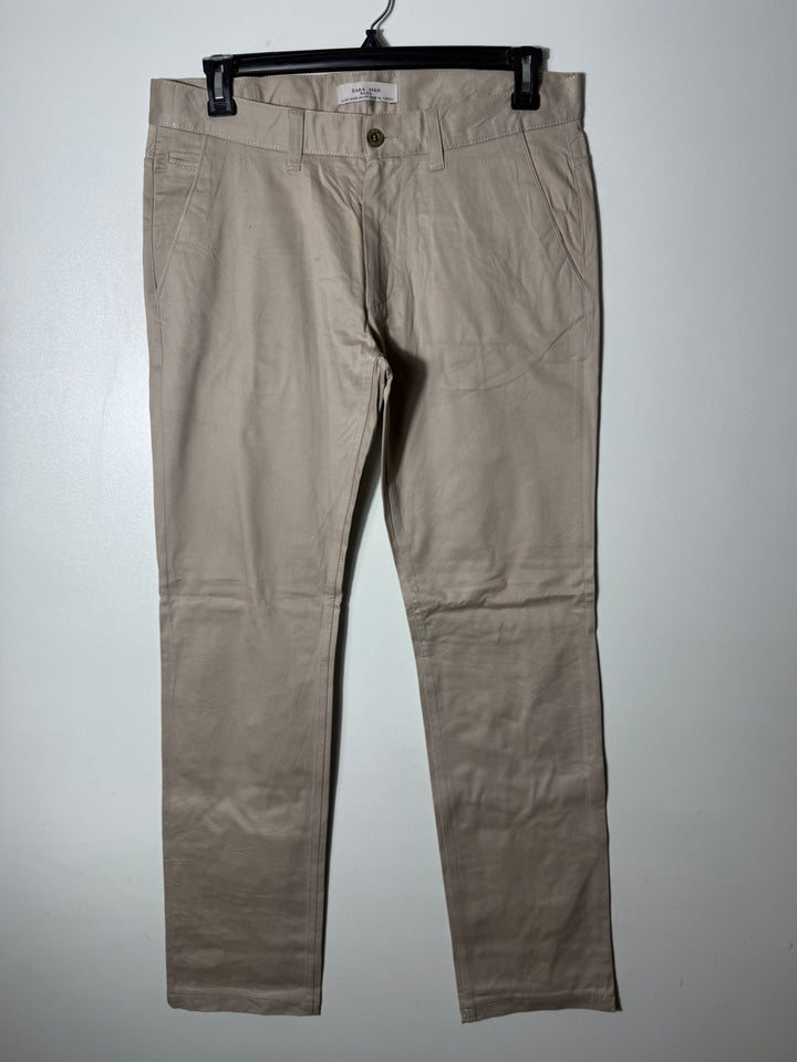 ZARA STRAIGHT FIT COTTON CHINO PANT WITH STRETCH