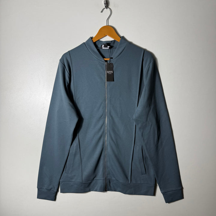 BOOHOOMAN SLIM FIT INTERLOCK BOMBER JACKET BRAND NEW