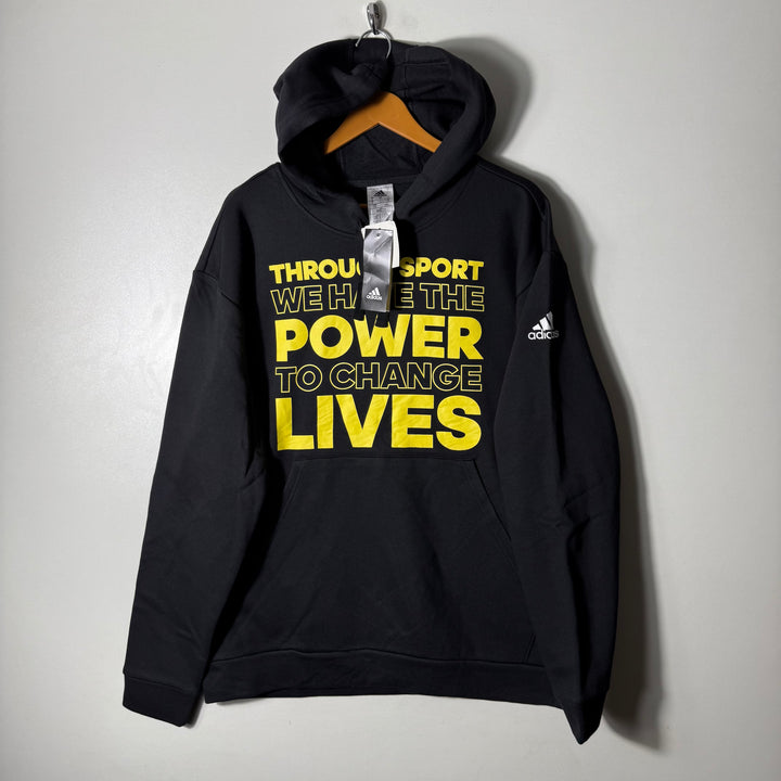 ADIDAS FLEECE  HOODIE BRAND NEW  BLACK COLOUR