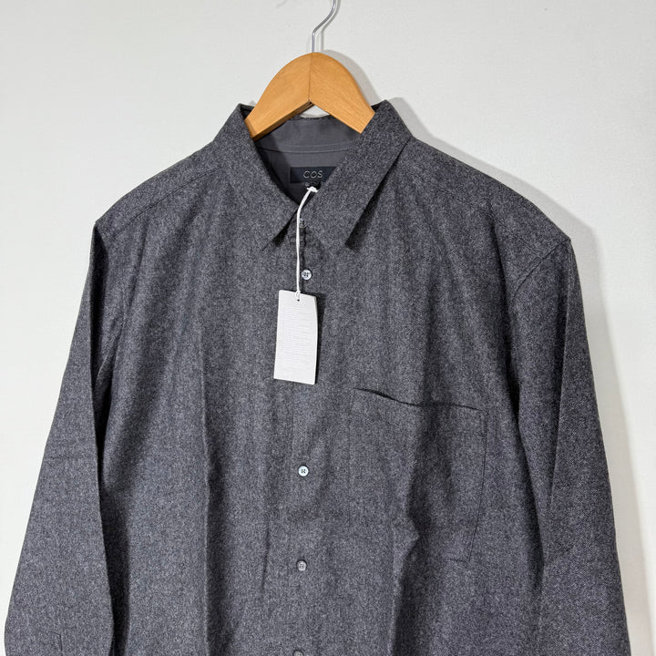 COS FLANNEL COTTON SHIRT BRAND NEW GREY COLOUR