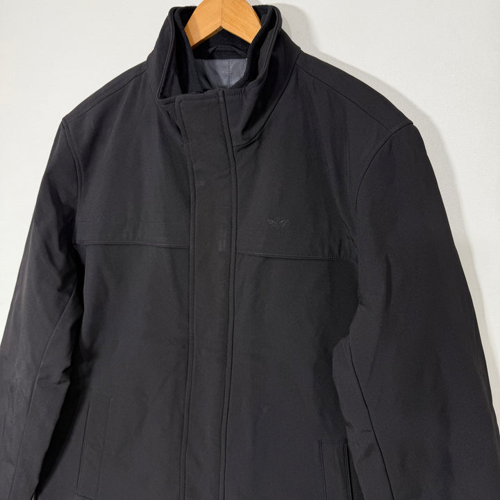 DOCKERS SOFT SHELL WINDBREAKER JACKET BLACK COLOUR