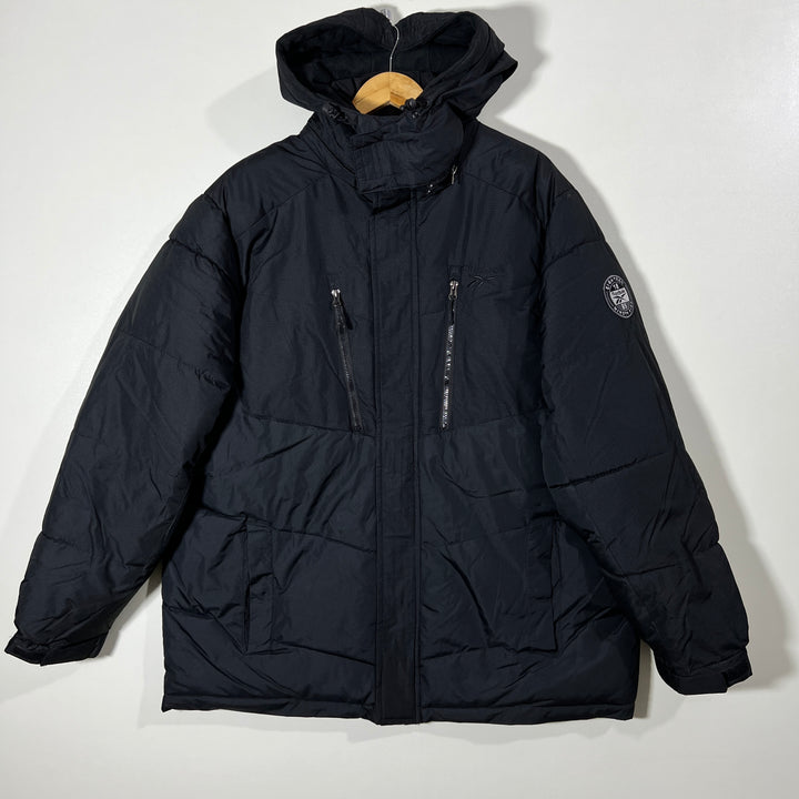 REEBOK PUFFER JACKET WITH DETACHABLE HOOD