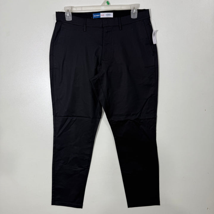 OLD NAVY SLIM FIT ULTIMATE TECH ATHLETIC QUICK DRY PERFORMANCE COTTON PANT BRAND NEW WITH STRETCH BLACK COLOUR