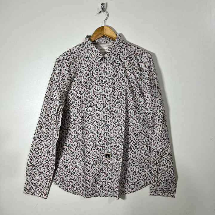 DENIM & FLOWER CASUAL COTTON SHIRT