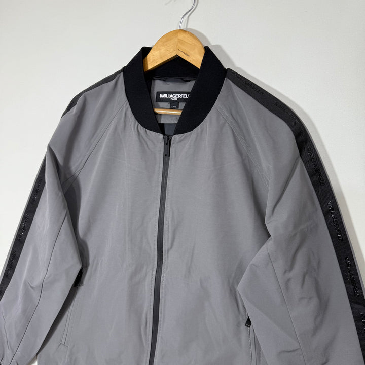 KARLLAGERFELD BEN COLLAR BOMBER JACKET