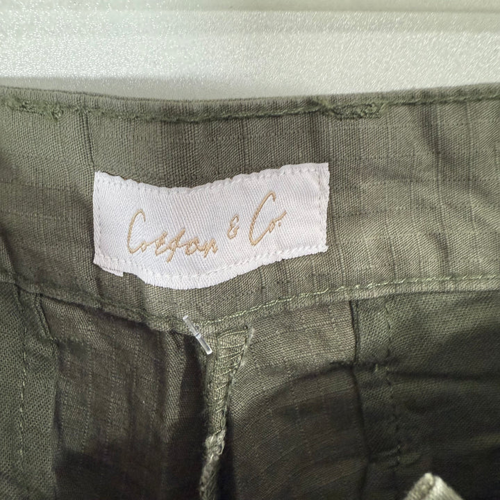 COTTON &CO COTTON SHORT BRAND NEW GREEN COLOUR