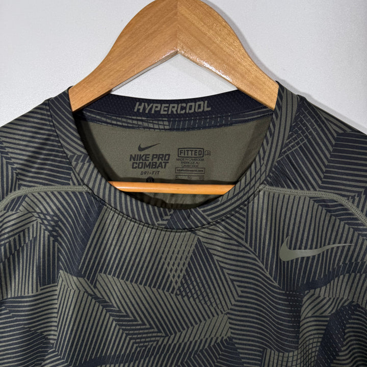 NIKE PRO COMBAT DRI FIT CAMOUFLAGE SPORT TSHIRT