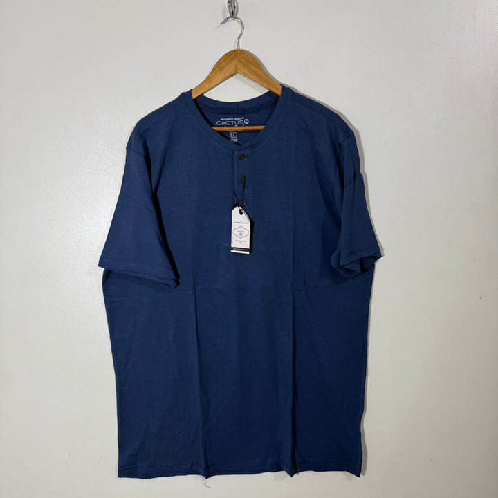 CACTUS HENLEY COTTON TSHIRT BRAND NEW