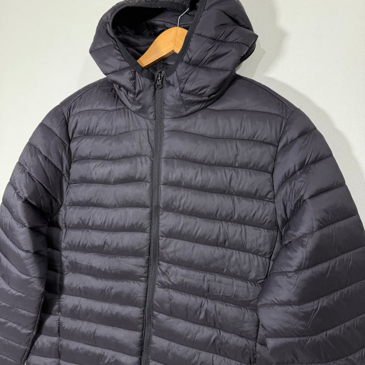 DIVIDED BY H&M PUFFER JACKET BLACK COLOUR WITH HOOD