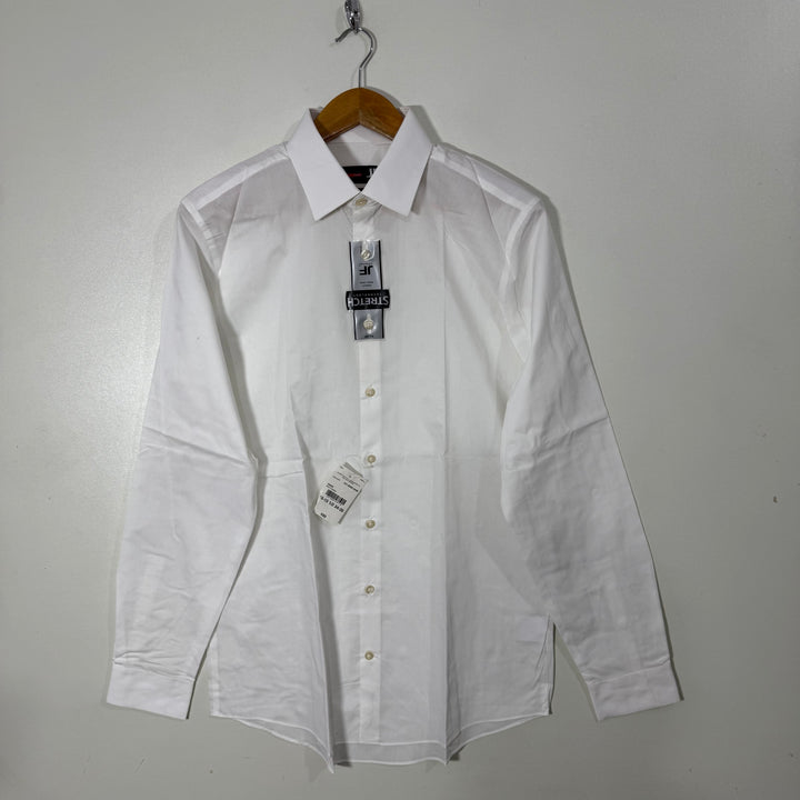 J FERRAR SLIM FIT COTTON SHIRT BRAND NEW WITH STRETCH WHITE COLOUR