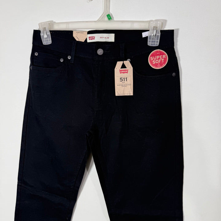 LEVIS 511 STRAIGHT FIT COTTON JEANS BRAND NEW WITH STRETCH BLACK COLOUR