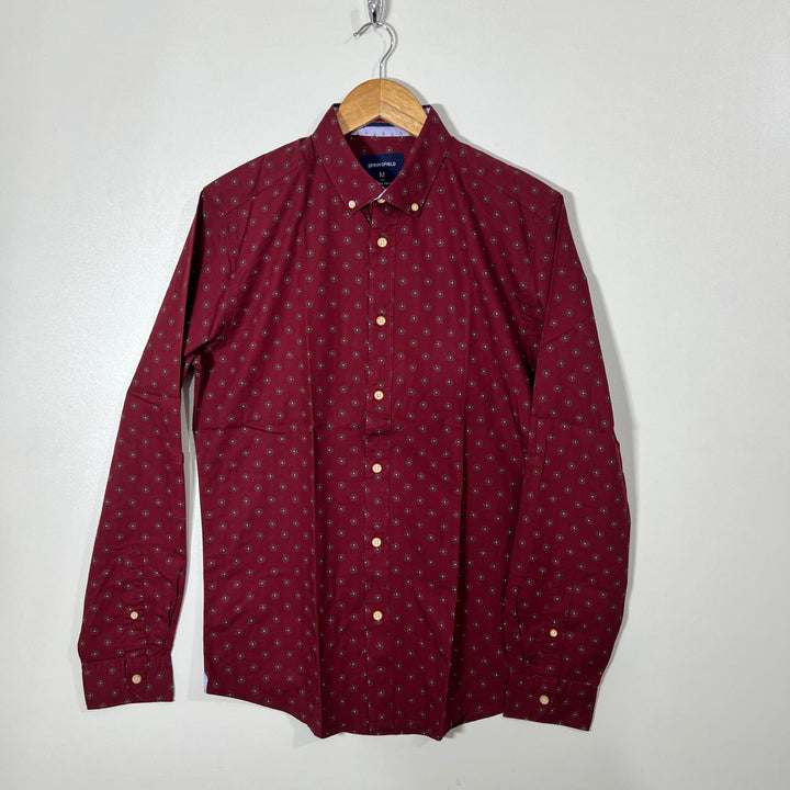 SPRINGFIELD CUSTOM FIT BUTTON DOWN CASUAL COTTON SHIRT