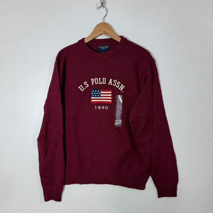 US POLO ASSN KNITWEAR COTTON SWEATER BRAND NEW