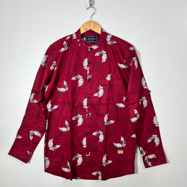 DENNISON BEN COLLAR PRINTED SHIRT