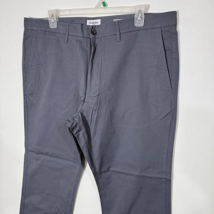 GOOD FELLOW &CO SLIM FIT EVERY WEAR COTTON CHINO PANT BRAND NEW WITHOUT STRETCH GREY COLOUR