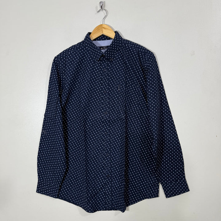 BEN SHERMAN BUTTON DOWN CASUAL COTTON SHIRT