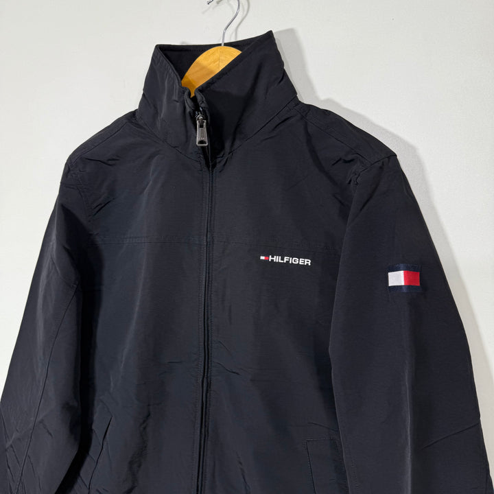 TOMMY HILFIGER WINDBREAKER JACKET BLACK COLOUR