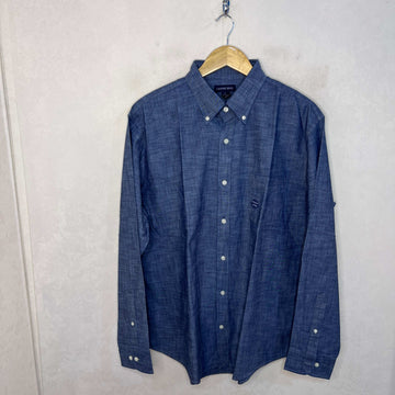 LANDS END BUTTON DOWN COTTON SHIRT BRAND NEW - JS BROTHERS 