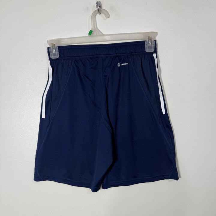ADIDAS AEROREADY SPORT SHORT BRAND NEW WITH SIDE ZIP POCKETS BLUE COLOUR
