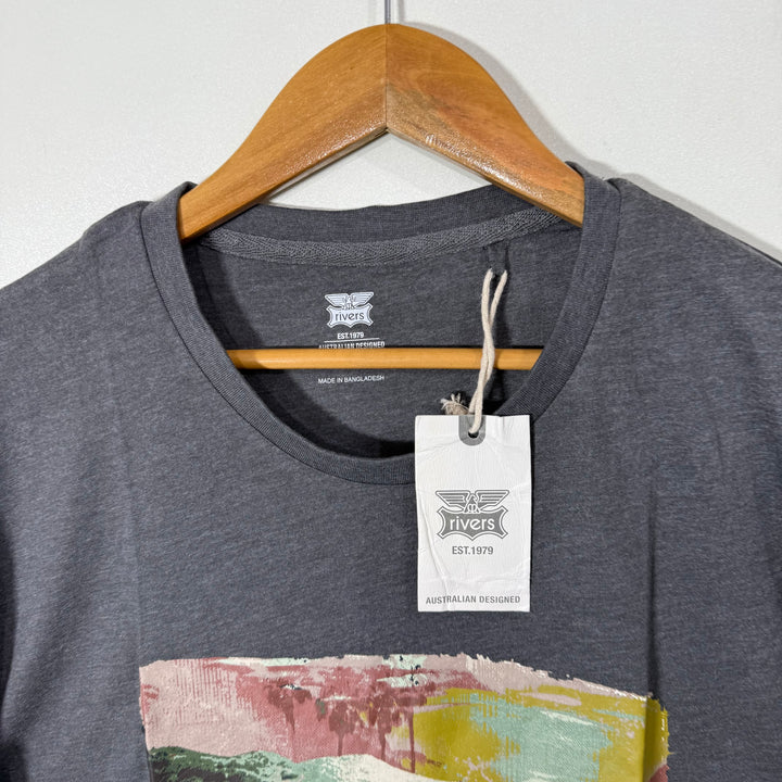 RIVERS COTTON TSHIRT BRAND NEW GREY COLOUR