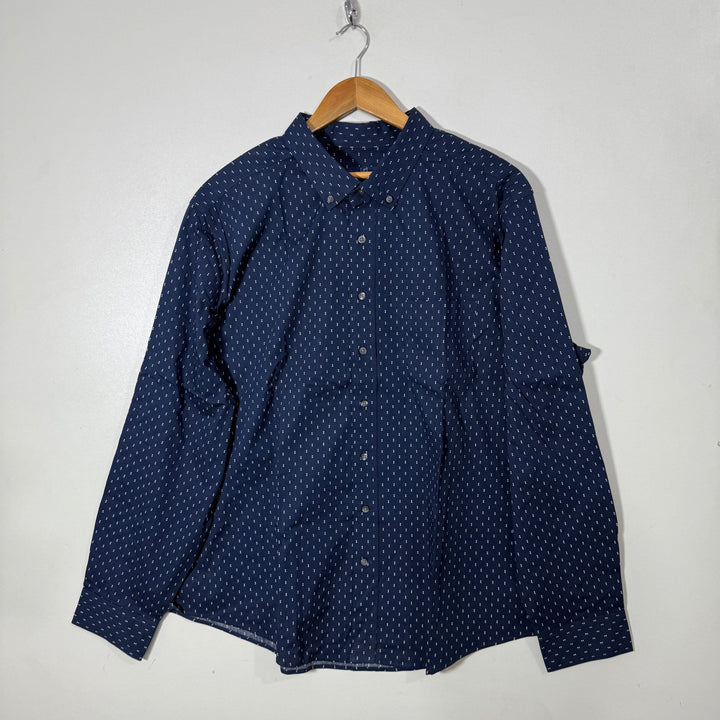 GEORGE CLASSIC FIT BUTTON DOWN CASUAL COTTON SHIRT