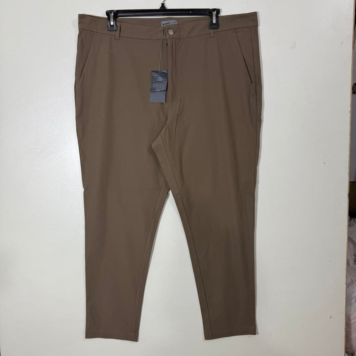 VRST SLIM FIT PERFORMANCE PANT WITH STRETCH BROWN COLOUR