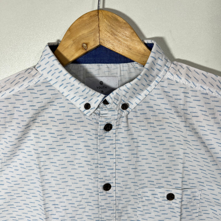 YOUTH BUTTON DOWN HALF SLEEVES SHIRT