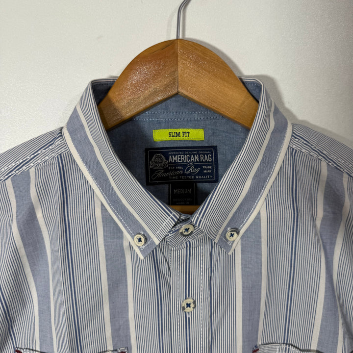 AMERICAN RAG SLIM FIT BUTTON DOWN HALF SLEEVES COTTON SHIRT BRAND NEW