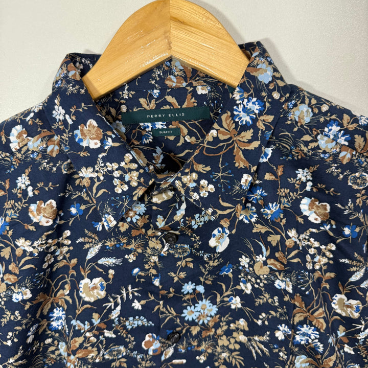 PERRY ELLIS CASUAL COTTON SHIRT