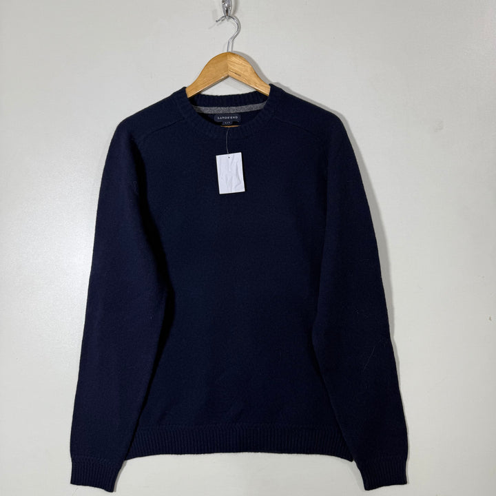 LANDS END LAMWOLLE SWEATER BRAND NEW BLUE COLOUR