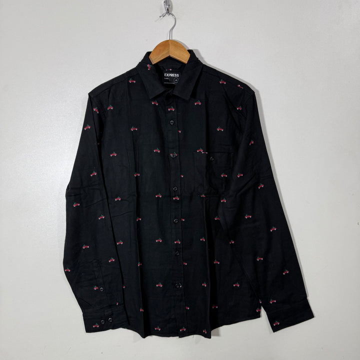 EXPRESS PRINTED FLANNEL COTTON SHIRT BRAND NEW