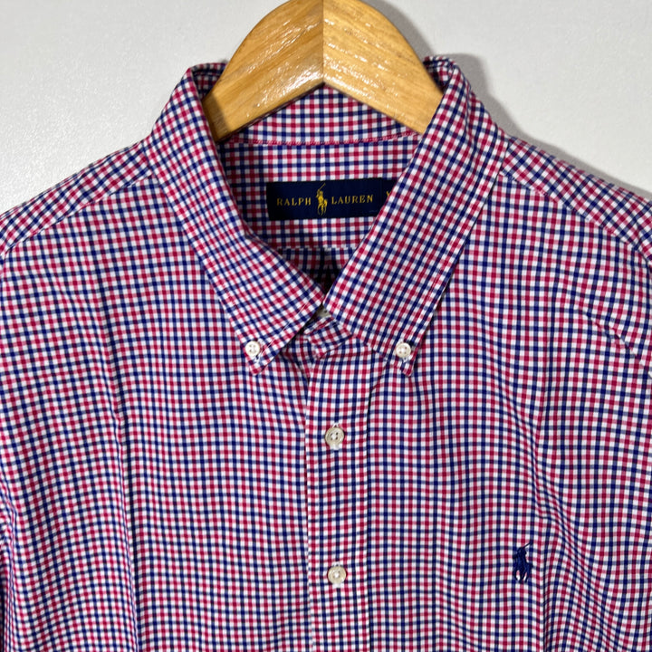 RALPH LAUREN POLO BUTTON DOWN CHECKERED SHIRT
