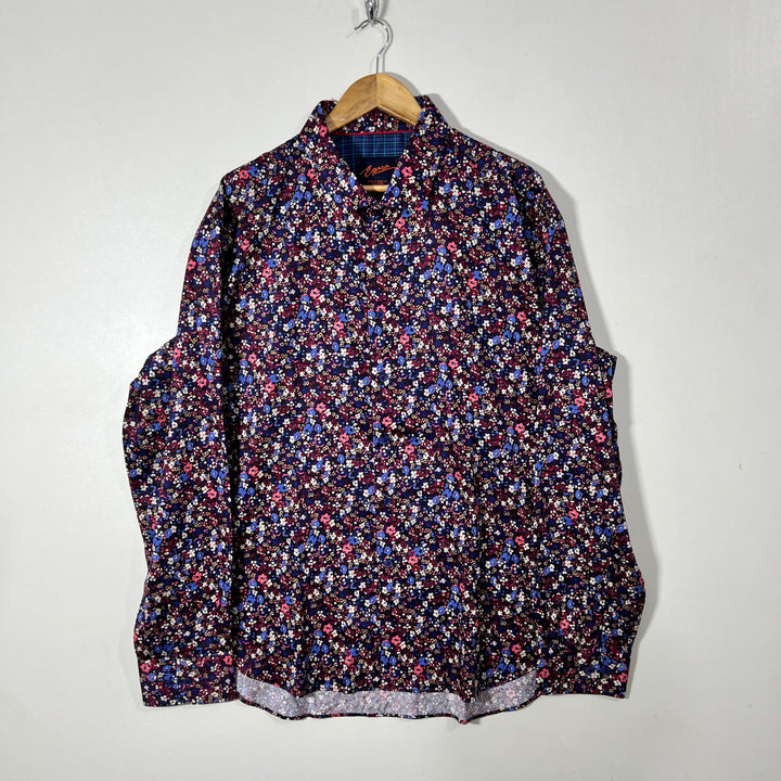 EGARA SLIM FIT NON IRON  CASUAL COTTON SHIRT WITH STRETCH