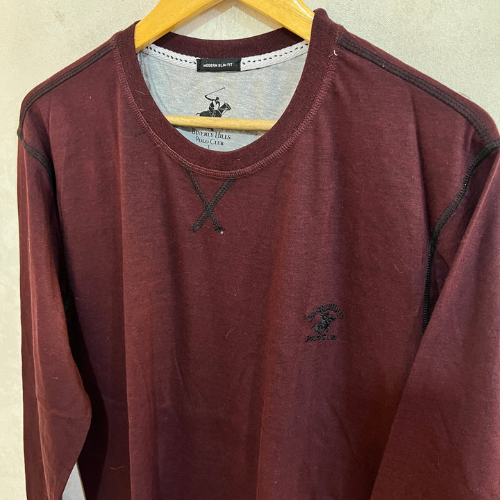 BEVERLY HILLS POLO CLUB LONG SLEEVES COTTON TSHIRT BRAND NEW