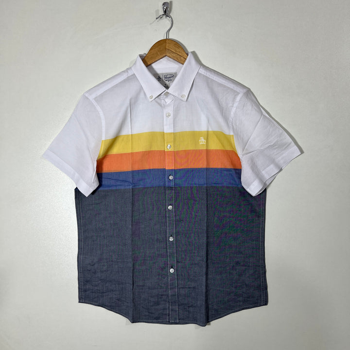 PENGUIN HALF SLEEVES COTTON SHIRT
