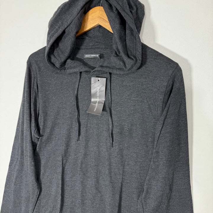 FRENCH CONNECTION LONG SLEEVES COTTON TSHIRT BRAND NEW WITH HOOD
