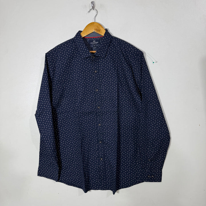 MICHAEL BRANDON CASUAL COTTON SHIRT BLUE COLOUR
