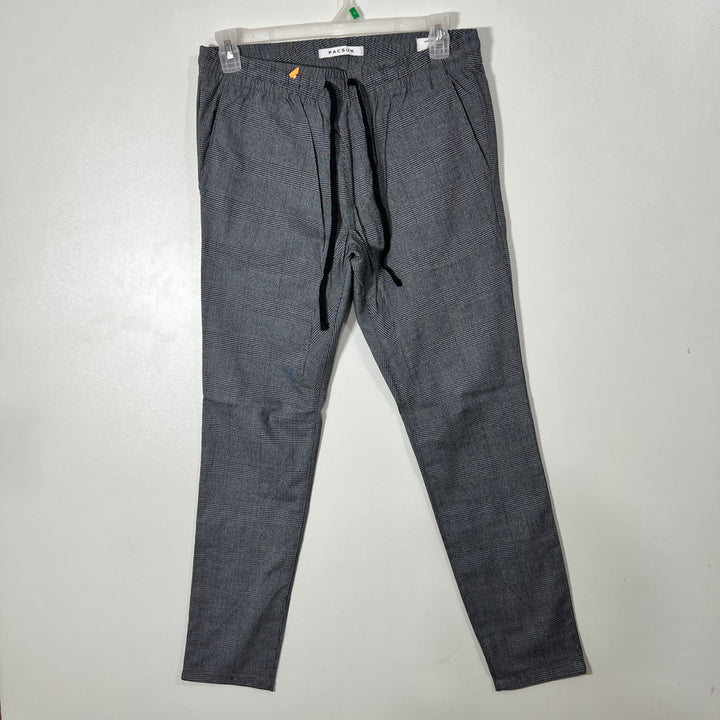 PACSUN SLIM FIT CHECKERED JOGGER PANT