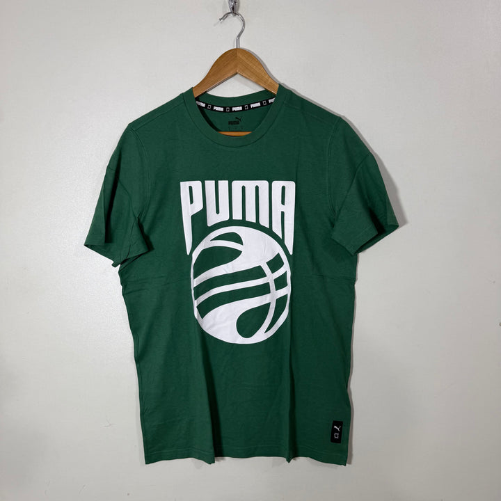 PUMA COTTON TSHIRT GREEN COLOUR