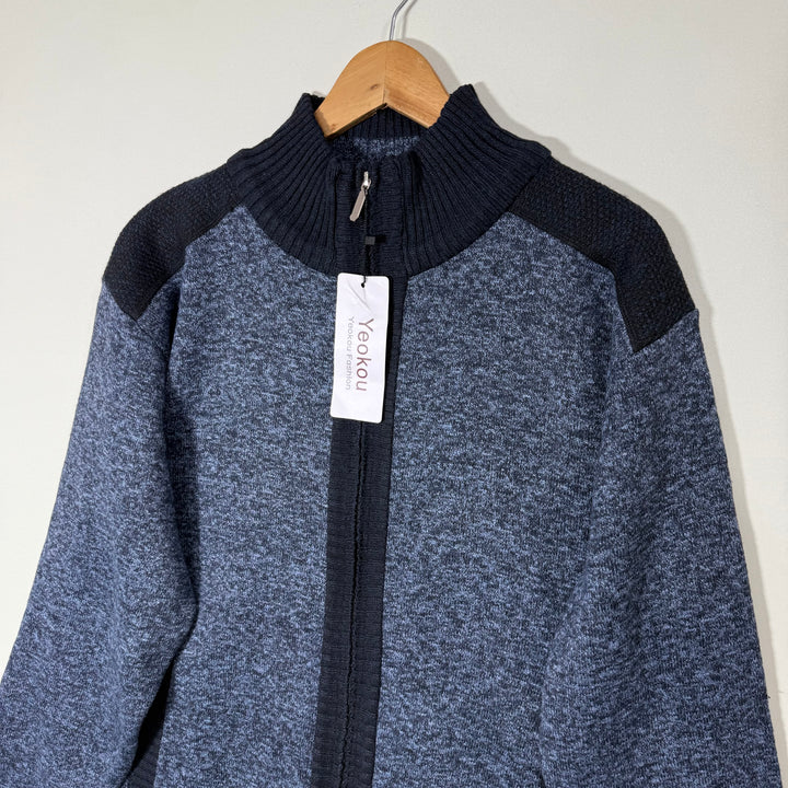 YEO KOU CASHMERE COTTON FULL ZIP SWEATER BRAND NEW