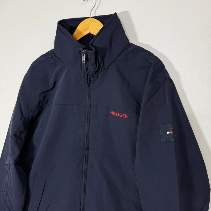 TOMMER HILFIGER WATER RESISTANT WINDBREAKER JACKET BLUE COLOUR WITH PACKABLE HOOD