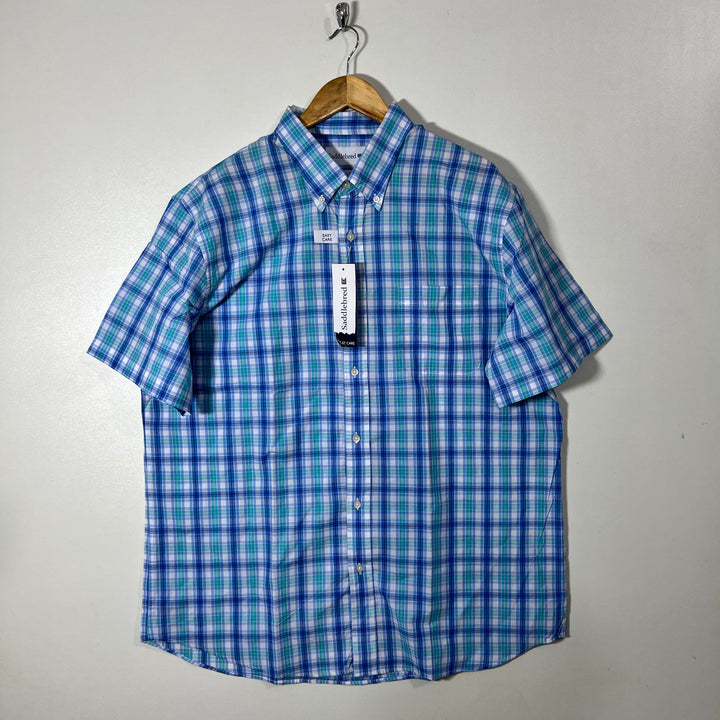 SADDLEBRED BUTTON DOWN CASUAL COTTON SHIRT BRAND NEW