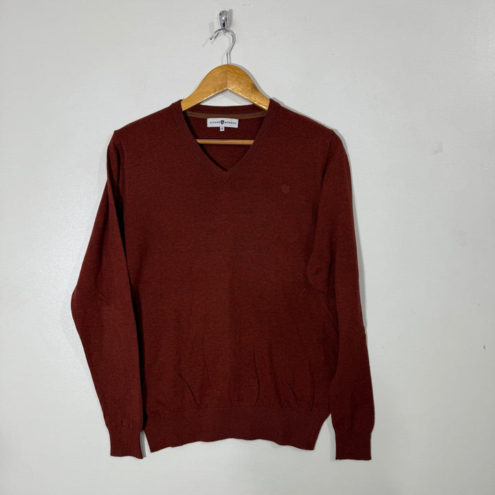 ALVARO MORENO V NECK COTTON SWEATER