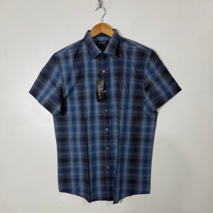 AXIST HALF SLEEVES COTTON CHECKERED SHIRT BRAND NEW