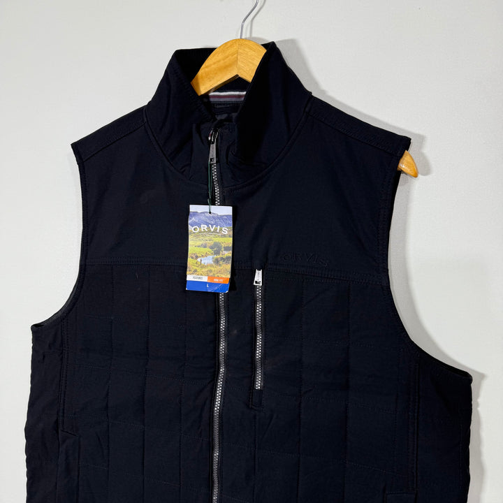 ORVIS SLEEVES LESS QUITED PUFFER JACKET BRAND NEW BLACK COLOUR