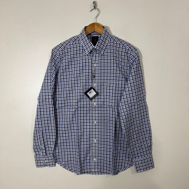 TAILOR BY RD BUTTON DOWN COTTON CHECKERED SHIRT BRAND NEW VC
